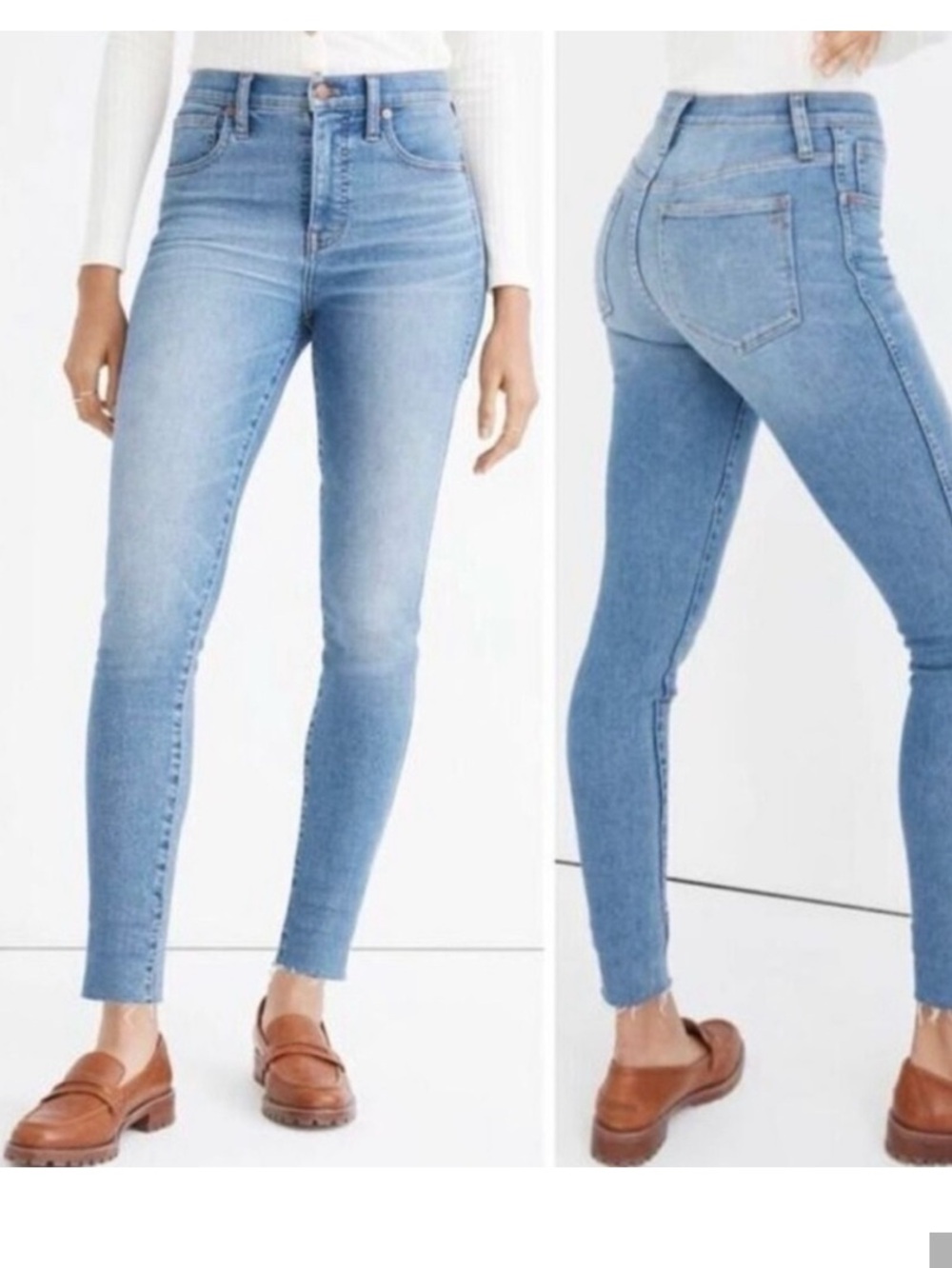 Madewell the 10” rise high rise skinny vguc size 32 denim jeans